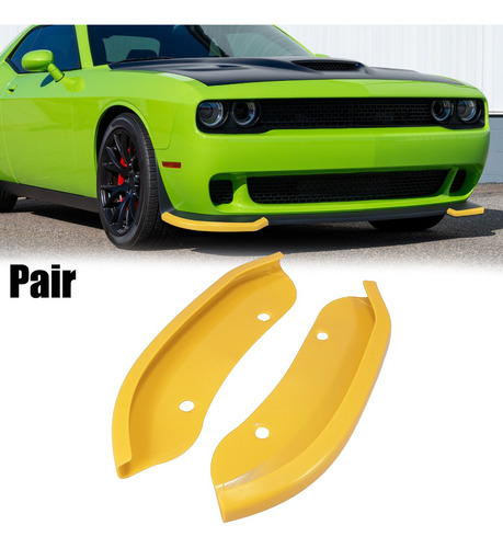 Soportes Facia Frontal Amarillo Por Dodge Challenger Hellcat Foto 2