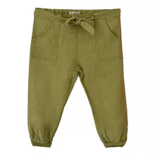 Pantalón Bebé Beba Babucha 100% Lino Liso Zuweni