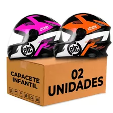 Kit 2 Capacete Infantil Criança New Liberty Etceter Kids