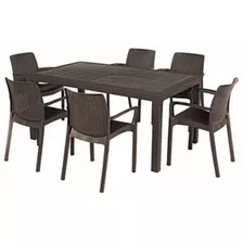 Comedor Para Jardín Con 6 Sillas