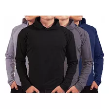 Playera Manga Larga Con Gorro Hombre, 4 Piezas, Envio Gratis