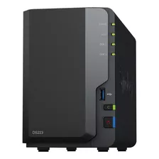 Synology Nas Ds223 De 2 Bahías (sin Disco) Color Negro