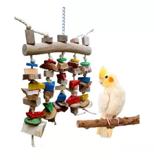 Juguete Colgante Para Aves Pajaros Loros Pericos Masticar