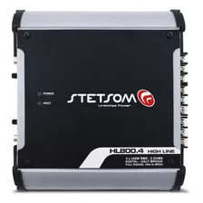 Amplificador Stetsom Hl800.4 900w Rms 4 Canais 2 Ohms Som