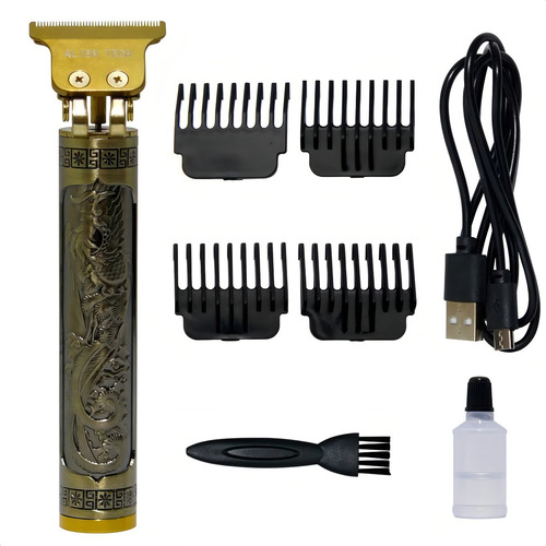 Máquina Profesional Corta Patilla Barba Pelo Vintage Trimmer