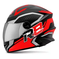 Capacete Para Moto Integral Pro Tork New Liberty 4 R8 Air Viseira Cromada Preto E Vermelho Tamanho 56