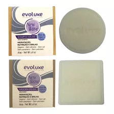 Shampoo E Máscara Sólidos Evoluxe New Wave 80g Vegano Cachos