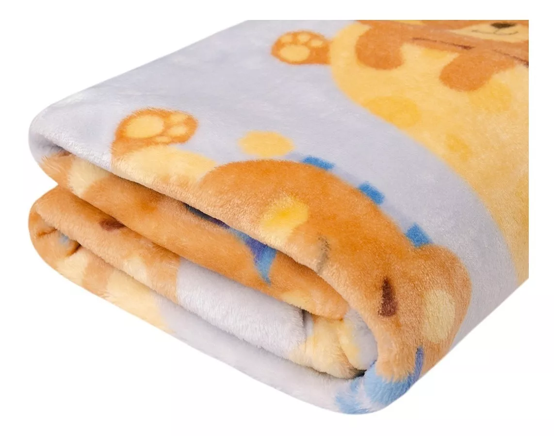 Cobertor Bebe Estampado Menino Macio Anti Alérgico Etruria