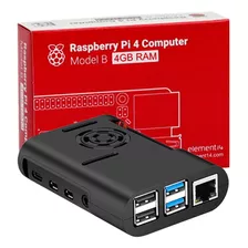 Kit Raspberry Pi 4 B 4gb Fonte Case Cooler 128gb Microhdmi