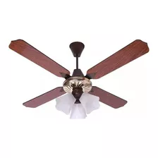 Ventilador De Techo Axel Ax-vtpotar 4 Aspas De Madera 80w