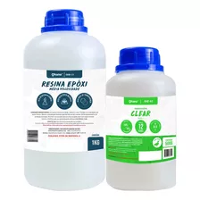 Resina Epoxi Ohana Média Viscosidade C/ Endurecedor Kit1,5kg