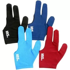 Ibs Three Fingers - Guantes De Billar Profesional, 4 Colore.