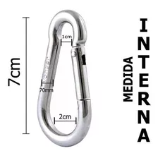 Mosquetão 7cm Suporta 180kg Unidade - Academia Profissional