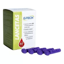 Lancetas Glicose G-tech Universal Caixas 50 Unidades 30g