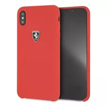 Funda Case Ferrari Silicon Roja Compatible iPhone XS Max
