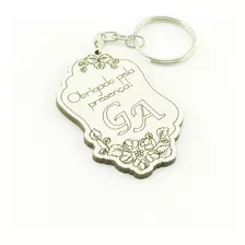 50 Chaveiros Personalizado Branco Casamento Ornamento