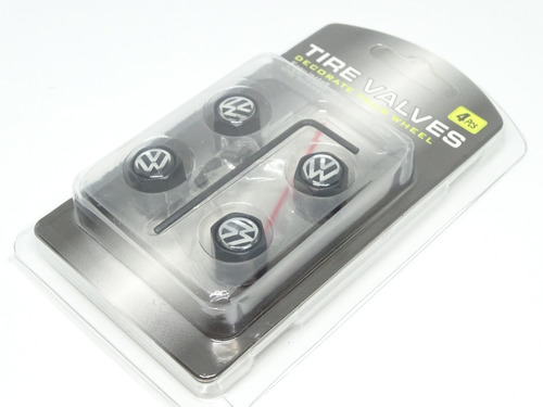 Tapa Cubre Valvula Aire Lujo Seguro Antirobo Logo Volkswagen Foto 4