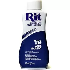 Rit Dyes Navy Blue Liquid 8 Oz. Botella [paquete De 4 ]