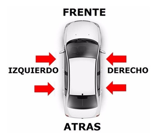 01-06 Dodge Stratus Kit 4 Biseles + 2 Ganchos De Viseras Foto 2