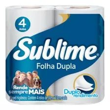 Papel Higienico Folha Dupla Sublime Softy's 4 Rolos De 30m