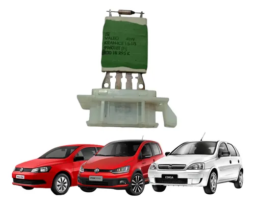 Resistencia Ventilador Ar Vw Gol Fox G5 G6 Gm Corsa Usado 1