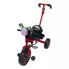 Triciclo A Pedal Con Luces Y Manubrio Para Niños Pl23-174