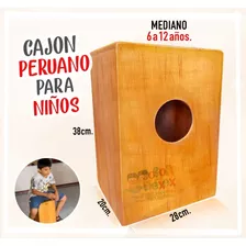 Cajon Musical Peruano Para Niños De 6 A 12 Años.