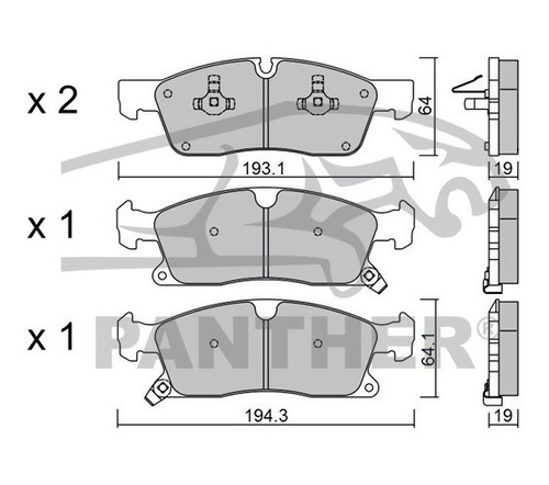 Balata Akebono Asp1455 Del Jeep Grand Cherokee 2014 Foto 4