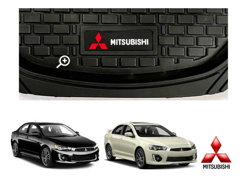 Tapetes 3d Logo Mitsubishi + Cubre Volante Lancer 17 A 19 Foto 7