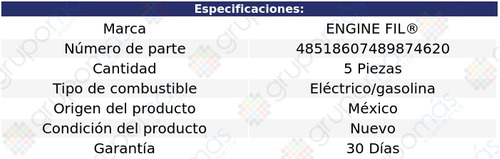 5 Filtros De Aire Engine Fil Pathfinder L4 2.5l 2014 A 2015 Foto 2