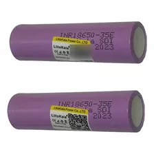 Kit Com 02 Bateria Liitokala 35e 18650 Li-ion 3,7v 3500mah