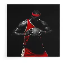 Cuadro Decorativo Lebron James Nba En Canvas 60x90