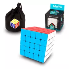 Cubo Rubik 5x5 Moyu Meilong Stickerless + Estuche