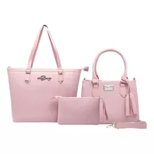 Kit Bolsa Feminina Grande + Baú + Carteira Super Promoção !