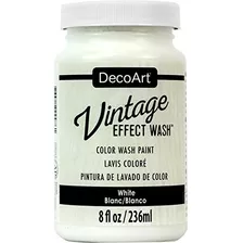 Pintura Acrílica Decoart Vintage Effect Wash 8oz, Blanco