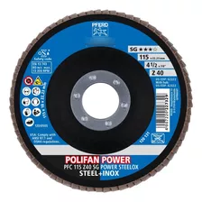 Disco Flap Power Polifan X2 - Pfc 4-1/2 Z40 Sg Steelox Pferd