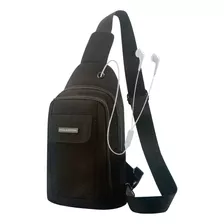 Bolsa Tiracolo Transversal Mochila Pequena Impermeável Fone