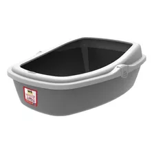 Sanitário Higiênico Borda Wc King Gatos Média Cinza/taupe