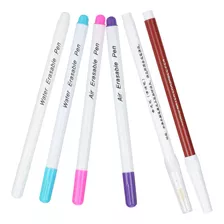 Ymiko 6pcs Pen De Costura Soluble En Agua 5 Marcadores De Te