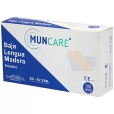 Bajalengua De Madera No Estéril Desechable Muncare 100 Uds