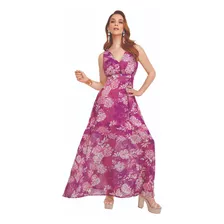 Vestido Dama Formal Estampado Floral Maxidress 930-26