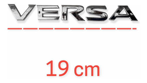 Emblema Nissan Versa Trasero Cromado Letras Foto 4