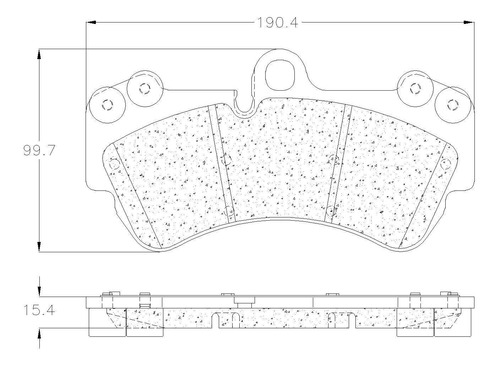 Balata Delantera Prime Porsche Cayenne 2003-2006; 2008-2010 Foto 2