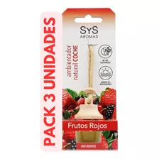 Pack 5 Aromatizantes Colgante Para Auto/ Frutos Rojos
