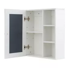 Botiquín De Baño 52 X 45 X 16 Cm Con Espejo 3 Repisas Blanco