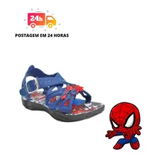 Chinelo Sandalia Papete Infantil Super Herois, Homem Aranha