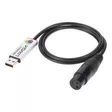 Adaptador De Interfaz Usb A Dmx Lixada Led Dmx512 Para Compu