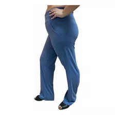 Calça Flare Plus Size Gestante Em Viscolycra Encorpado 901