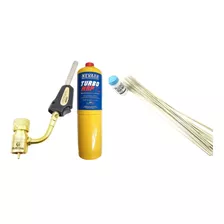 Kit Solda P/refrigeração (maçarico + Carga + Solda Foscoper)