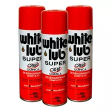 3 X White Lub Super Desengripante Spray Lubrificante 300ml